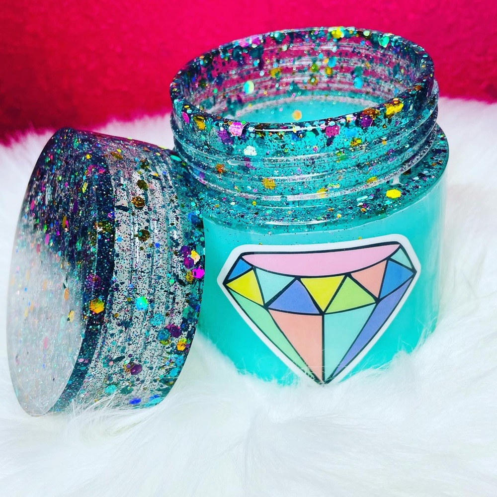 Mint Diamond Custom Storage Jar